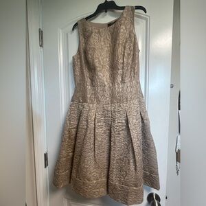 Bronze fit and flare dress